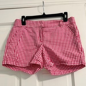 JCrew Pink Gingham Shorts size 4